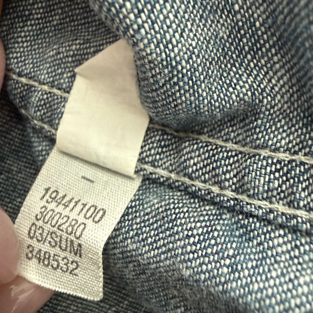 GAP Men's Denim Shirt Pearl Snap Buttons - Picture 9 of 10